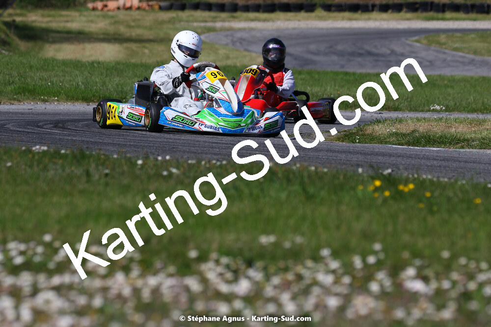 16 & 17/04/2022 : 3ème manche du Championnat du Sud 2022 au circuit d’Aigues-Vives (photos Stéphane Agnus) 2022 — karting