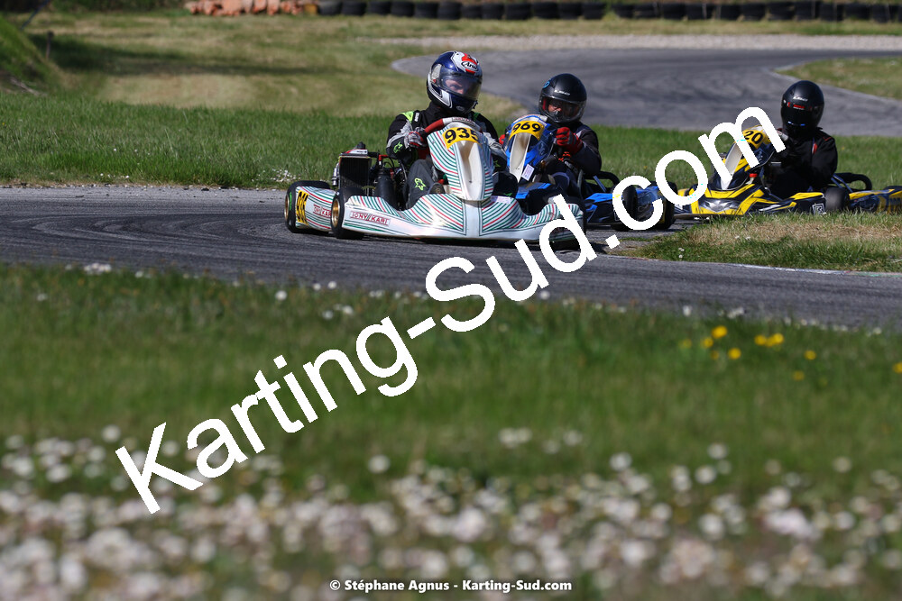 16 & 17/04/2022 : 3ème manche du Championnat du Sud 2022 au circuit d’Aigues-Vives (photos Stéphane Agnus) 2022 — karting