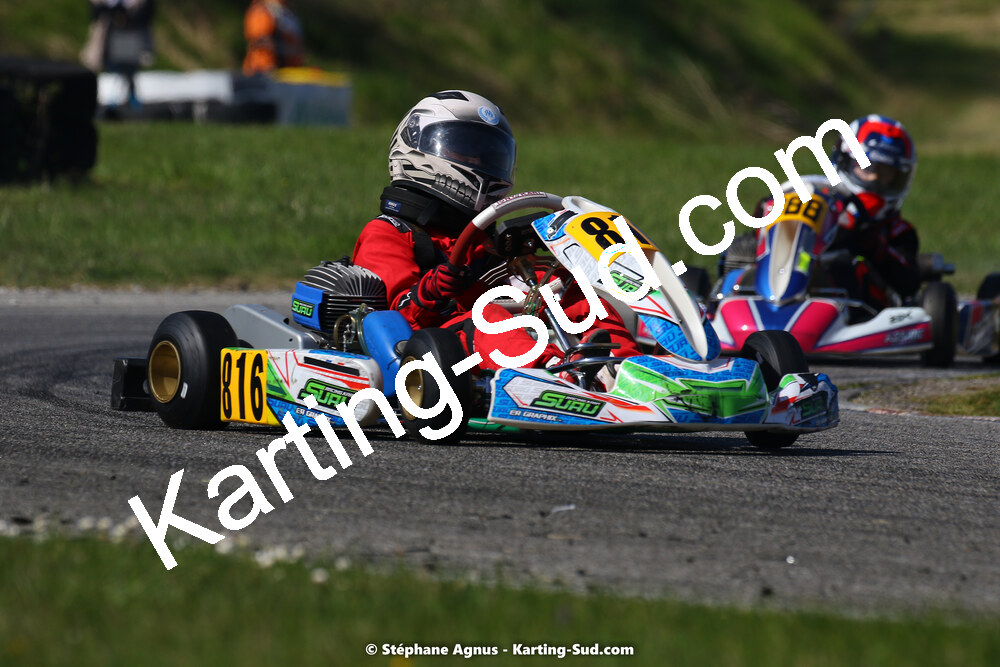 16 & 17/04/2022 : 3ème manche du Championnat du Sud 2022 au circuit d’Aigues-Vives (photos Stéphane Agnus) 2022 — karting
