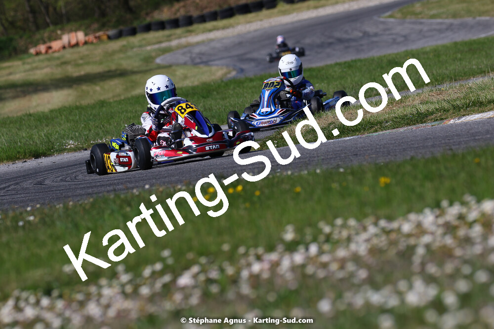16 & 17/04/2022 : 3ème manche du Championnat du Sud 2022 au circuit d’Aigues-Vives (photos Stéphane Agnus) 2022 — karting