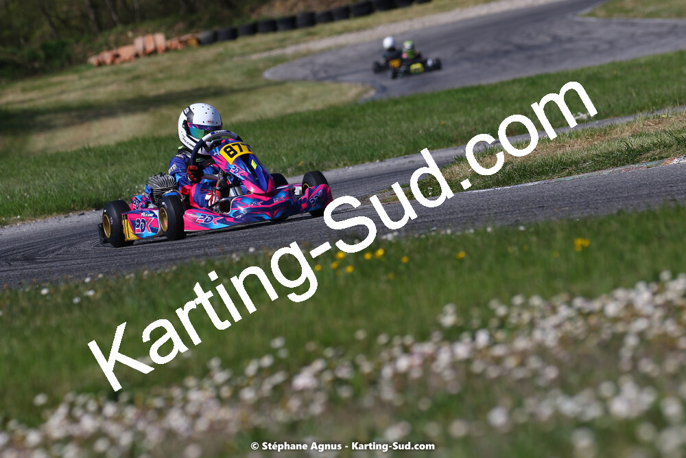 16 & 17/04/2022 : 3ème manche du Championnat du Sud 2022 au circuit d’Aigues-Vives (photos Stéphane Agnus) 2022 — karting