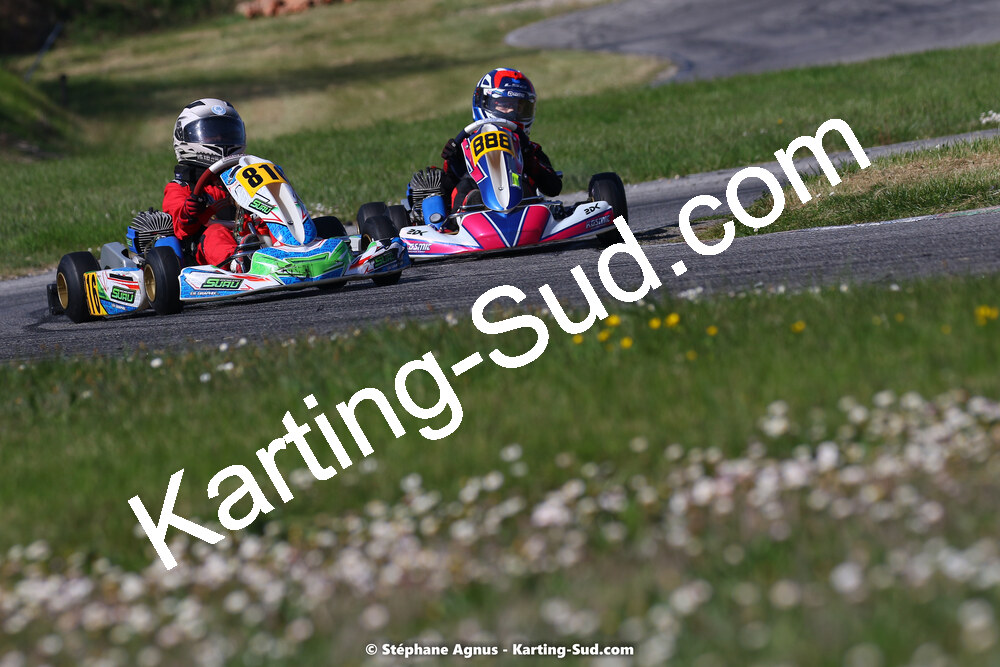 16 & 17/04/2022 : 3ème manche du Championnat du Sud 2022 au circuit d’Aigues-Vives (photos Stéphane Agnus) 2022 — karting
