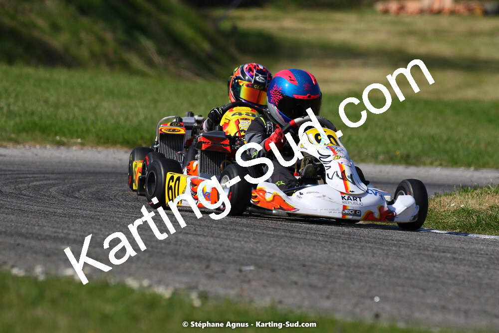 16 & 17/04/2022 : 3ème manche du Championnat du Sud 2022 au circuit d’Aigues-Vives (photos Stéphane Agnus) 2022 — karting