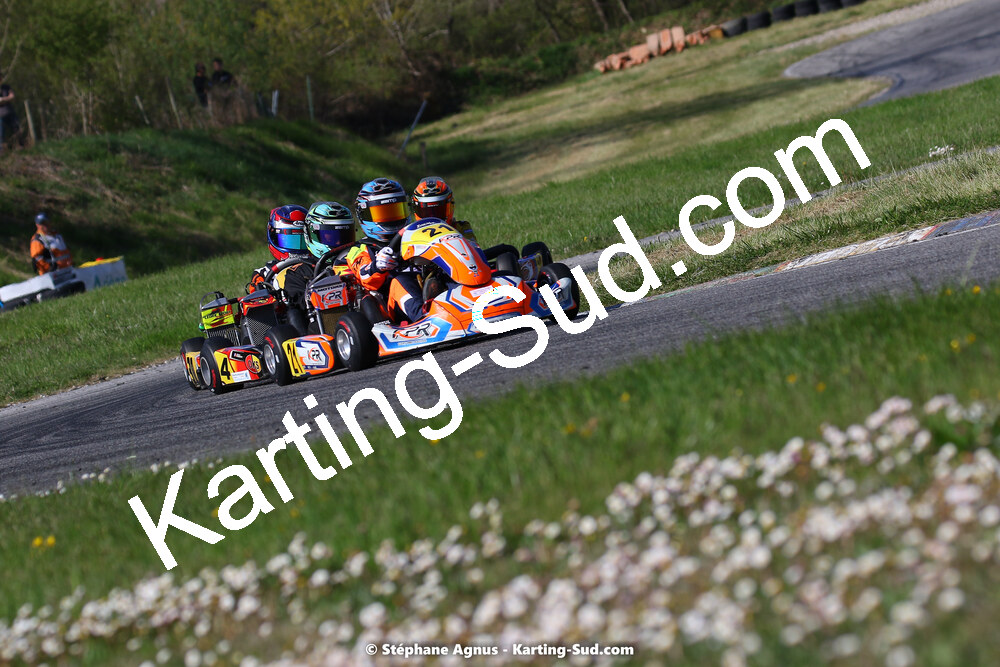 16 & 17/04/2022 : 3ème manche du Championnat du Sud 2022 au circuit d’Aigues-Vives (photos Stéphane Agnus) 2022 — karting