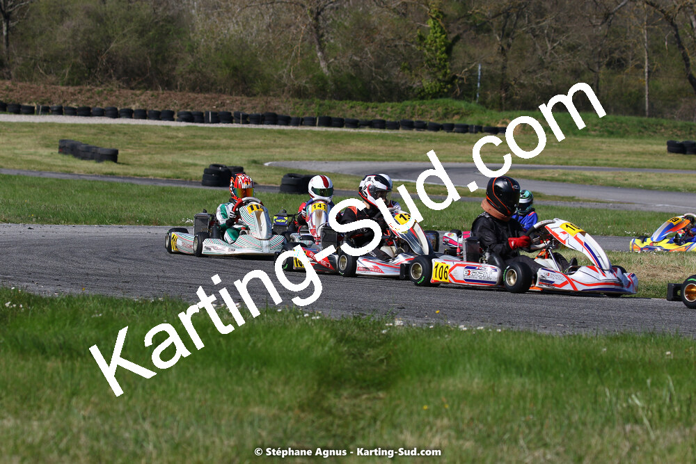 16 & 17/04/2022 : 3ème manche du Championnat du Sud 2022 au circuit d’Aigues-Vives (photos Stéphane Agnus) 2022 — karting