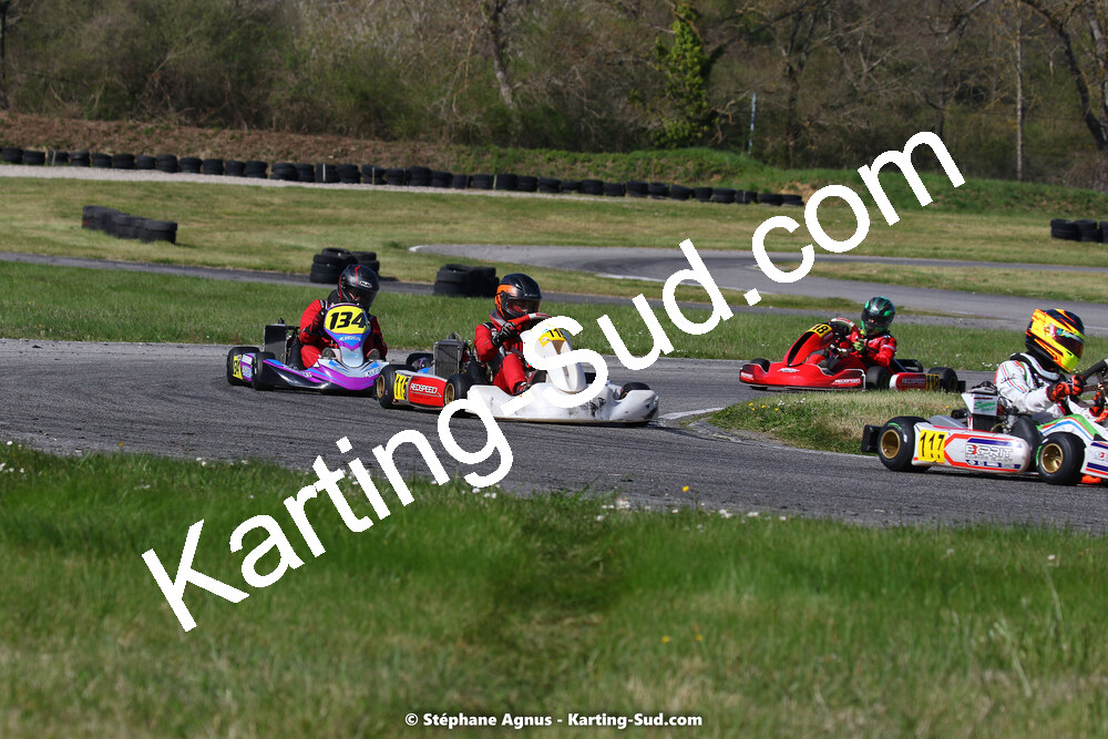 16 & 17/04/2022 : 3ème manche du Championnat du Sud 2022 au circuit d’Aigues-Vives (photos Stéphane Agnus) 2022 — karting