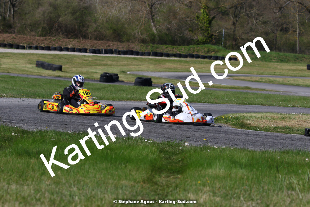 16 & 17/04/2022 : 3ème manche du Championnat du Sud 2022 au circuit d’Aigues-Vives (photos Stéphane Agnus) 2022 — karting