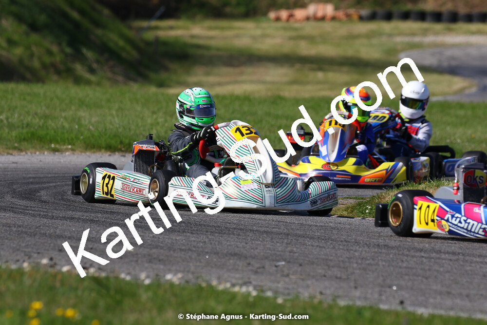 16 & 17/04/2022 : 3ème manche du Championnat du Sud 2022 au circuit d’Aigues-Vives (photos Stéphane Agnus) 2022 — karting