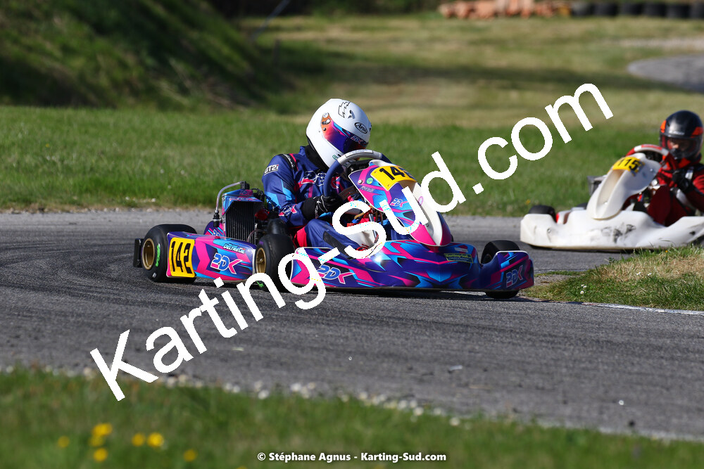 16 & 17/04/2022 : 3ème manche du Championnat du Sud 2022 au circuit d’Aigues-Vives (photos Stéphane Agnus) 2022 — karting