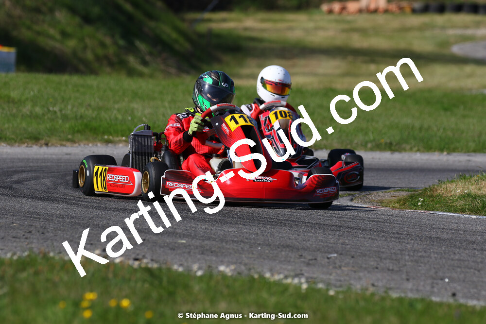 16 & 17/04/2022 : 3ème manche du Championnat du Sud 2022 au circuit d’Aigues-Vives (photos Stéphane Agnus) 2022 — karting