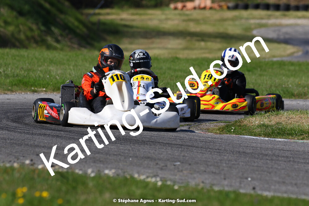 16 & 17/04/2022 : 3ème manche du Championnat du Sud 2022 au circuit d’Aigues-Vives (photos Stéphane Agnus) 2022 — karting
