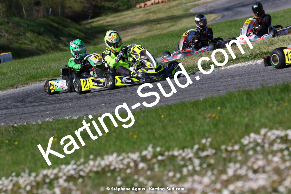 16 & 17/04/2022 : 3ème manche du Championnat du Sud 2022 au circuit d’Aigues-Vives (photos Stéphane Agnus) 2022 — karting