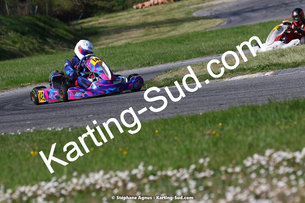 16 & 17/04/2022 : 3ème manche du Championnat du Sud 2022 au circuit d’Aigues-Vives (photos Stéphane Agnus) 2022 — karting