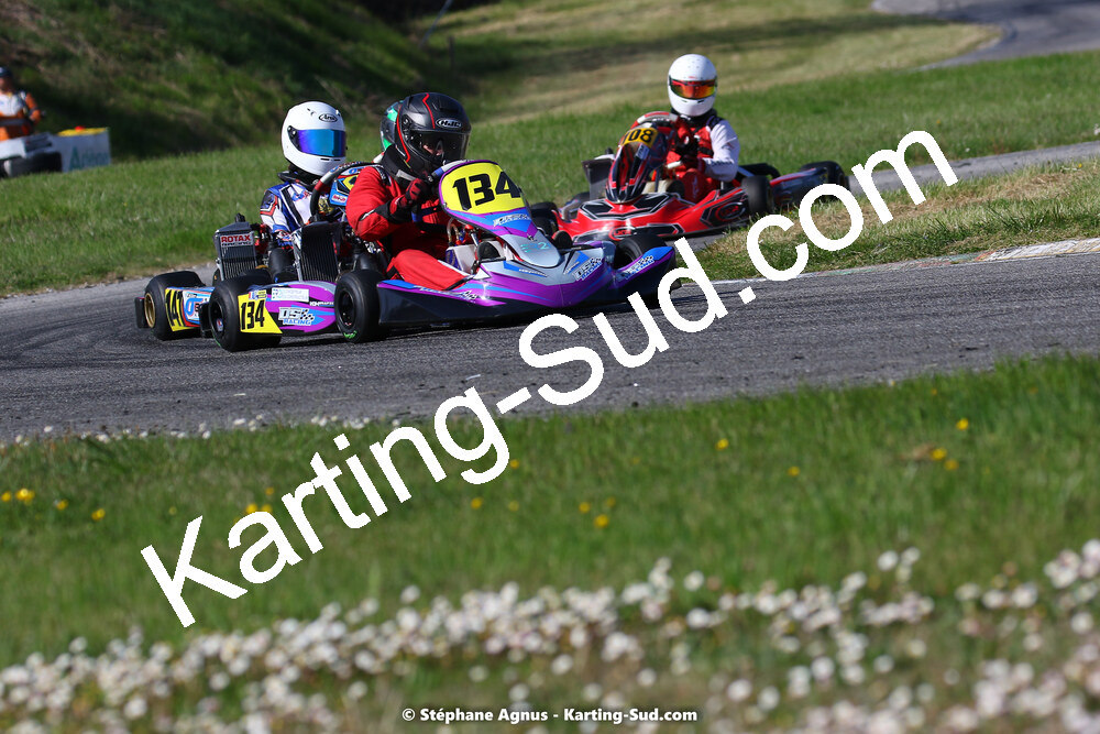 16 & 17/04/2022 : 3ème manche du Championnat du Sud 2022 au circuit d’Aigues-Vives (photos Stéphane Agnus) 2022 — karting