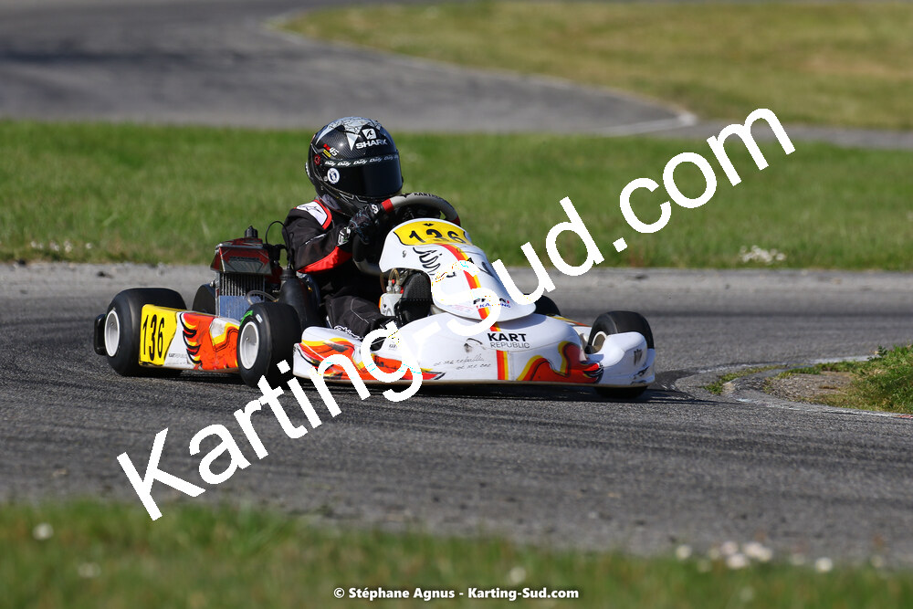 16 & 17/04/2022 : 3ème manche du Championnat du Sud 2022 au circuit d’Aigues-Vives (photos Stéphane Agnus) 2022 — karting