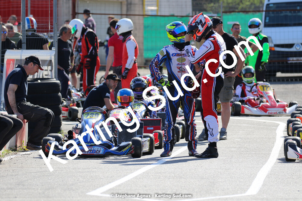 16 & 17/04/2022 : 3ème manche du Championnat du Sud 2022 au circuit d’Aigues-Vives (photos Stéphane Agnus) 2022 — karting