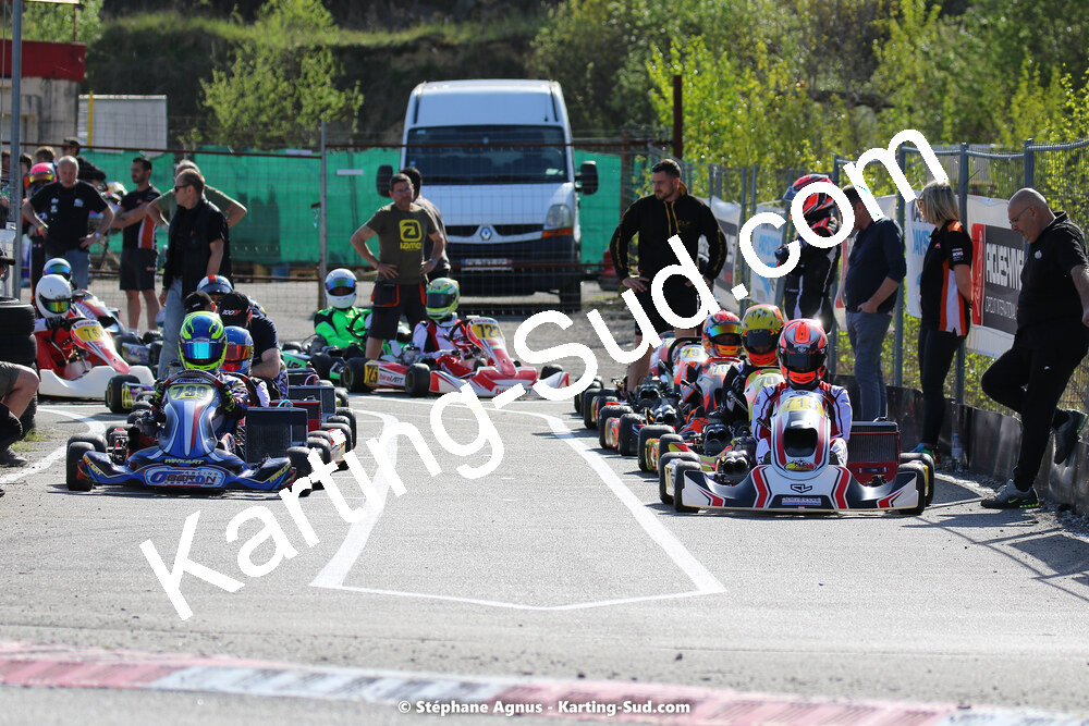 16 & 17/04/2022 : 3ème manche du Championnat du Sud 2022 au circuit d’Aigues-Vives (photos Stéphane Agnus) 2022 — karting