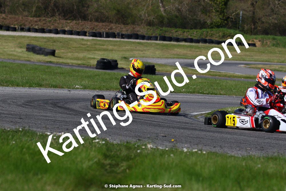 16 & 17/04/2022 : 3ème manche du Championnat du Sud 2022 au circuit d’Aigues-Vives (photos Stéphane Agnus) 2022 — karting