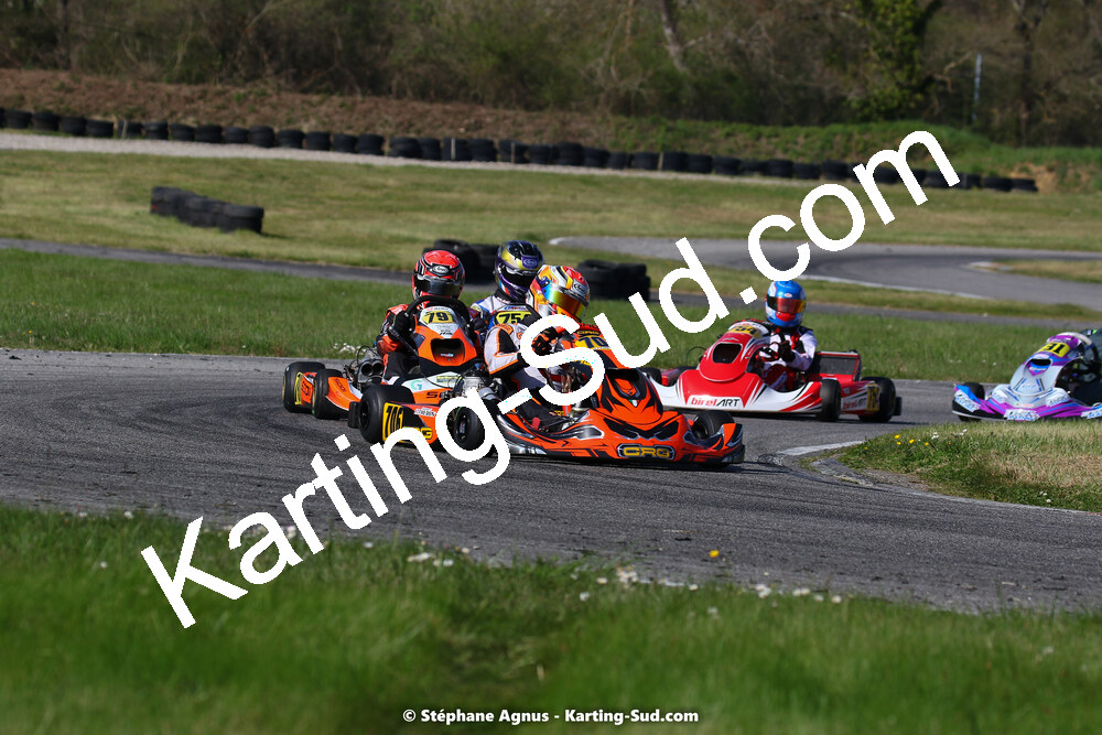 16 & 17/04/2022 : 3ème manche du Championnat du Sud 2022 au circuit d’Aigues-Vives (photos Stéphane Agnus) 2022 — karting
