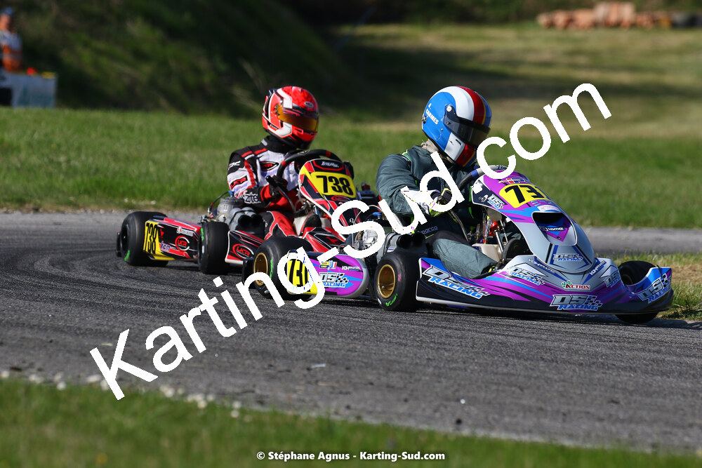 16 & 17/04/2022 : 3ème manche du Championnat du Sud 2022 au circuit d’Aigues-Vives (photos Stéphane Agnus) 2022 — karting