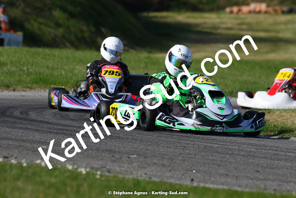 16 & 17/04/2022 : 3ème manche du Championnat du Sud 2022 au circuit d’Aigues-Vives (photos Stéphane Agnus) 2022 — karting