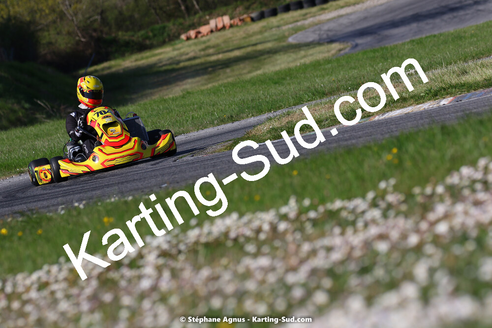 16 & 17/04/2022 : 3ème manche du Championnat du Sud 2022 au circuit d’Aigues-Vives (photos Stéphane Agnus) 2022 — karting