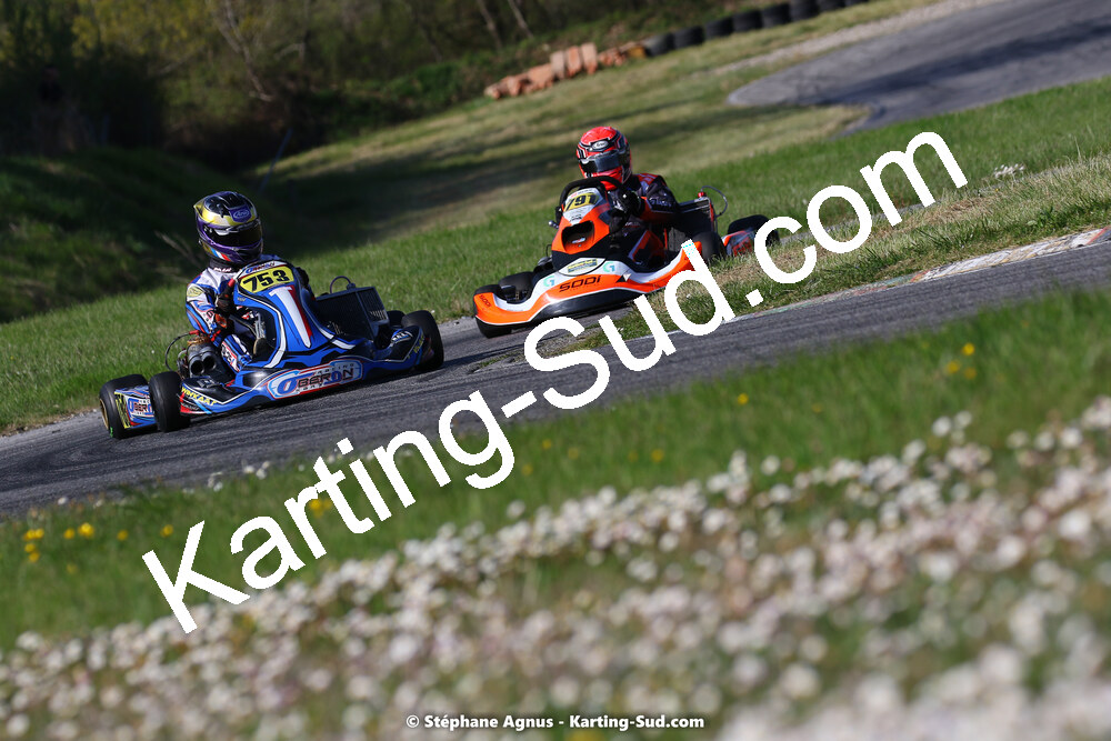 16 & 17/04/2022 : 3ème manche du Championnat du Sud 2022 au circuit d’Aigues-Vives (photos Stéphane Agnus) 2022 — karting