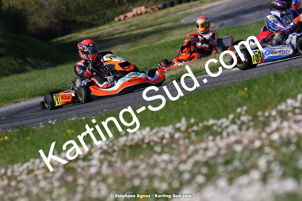 16 & 17/04/2022 : 3ème manche du Championnat du Sud 2022 au circuit d’Aigues-Vives (photos Stéphane Agnus) 2022 — karting