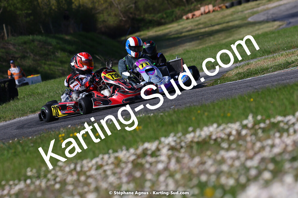16 & 17/04/2022 : 3ème manche du Championnat du Sud 2022 au circuit d’Aigues-Vives (photos Stéphane Agnus) 2022 — karting