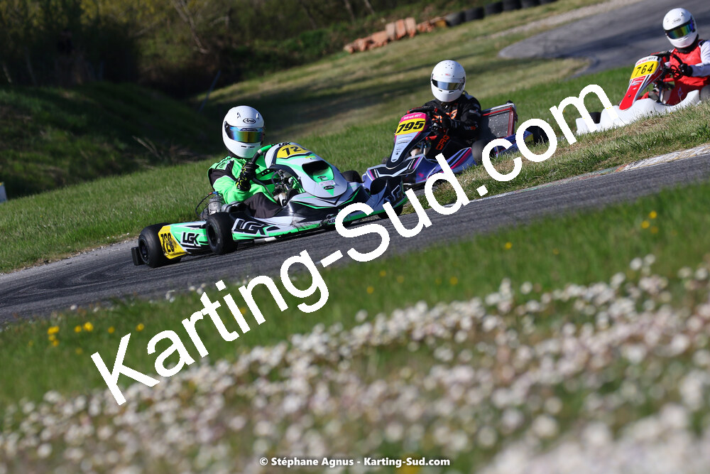 16 & 17/04/2022 : 3ème manche du Championnat du Sud 2022 au circuit d’Aigues-Vives (photos Stéphane Agnus) 2022 — karting