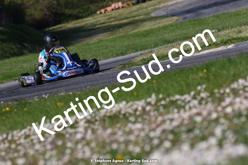 16 & 17/04/2022 : 3ème manche du Championnat du Sud 2022 au circuit d’Aigues-Vives (photos Stéphane Agnus) 2022 — karting