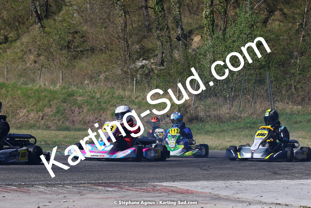 16 & 17/04/2022 : 3ème manche du Championnat du Sud 2022 au circuit d’Aigues-Vives (photos Stéphane Agnus) 2022 — karting