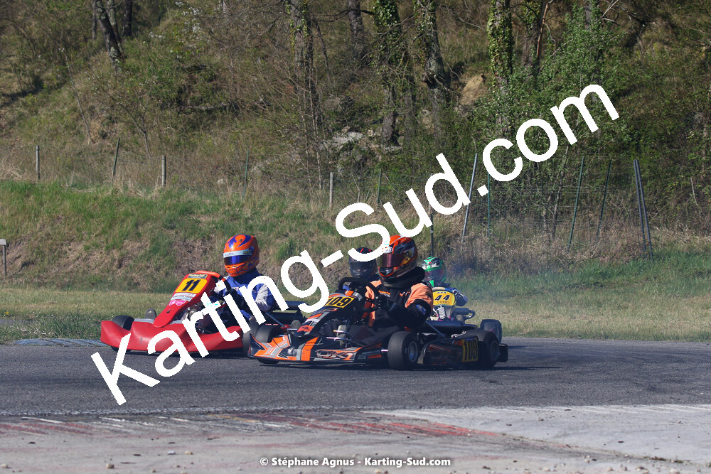 16 & 17/04/2022 : 3ème manche du Championnat du Sud 2022 au circuit d’Aigues-Vives (photos Stéphane Agnus) 2022 — karting
