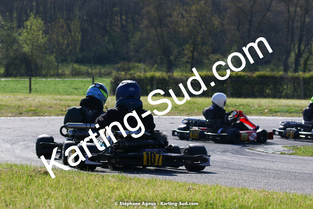 16 & 17/04/2022 : 3ème manche du Championnat du Sud 2022 au circuit d’Aigues-Vives (photos Stéphane Agnus) 2022 — karting