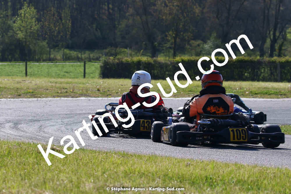 16 & 17/04/2022 : 3ème manche du Championnat du Sud 2022 au circuit d’Aigues-Vives (photos Stéphane Agnus) 2022 — karting