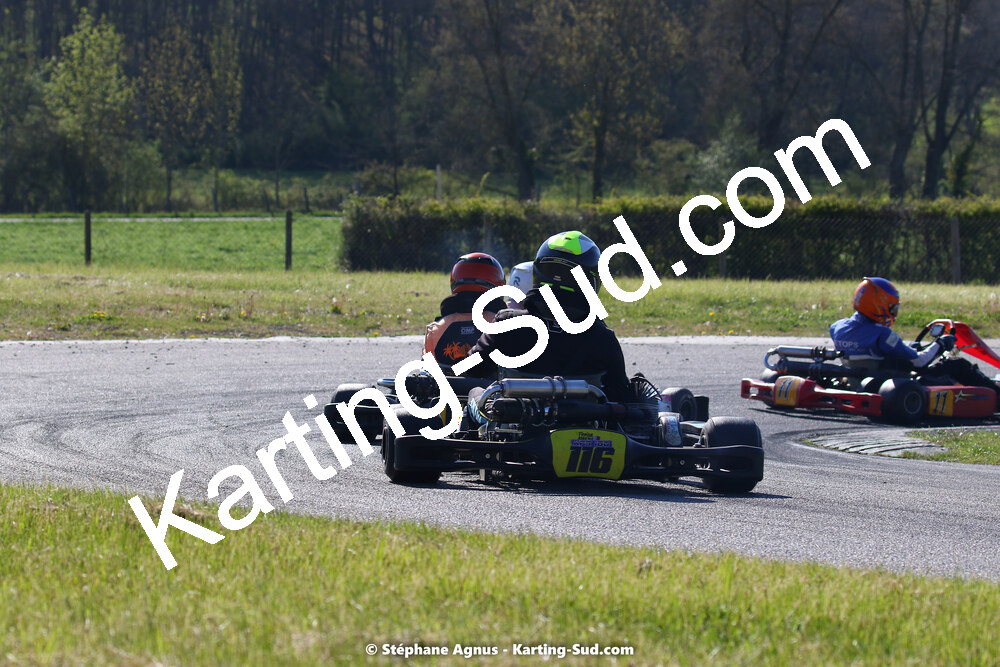 16 & 17/04/2022 : 3ème manche du Championnat du Sud 2022 au circuit d’Aigues-Vives (photos Stéphane Agnus) 2022 — karting