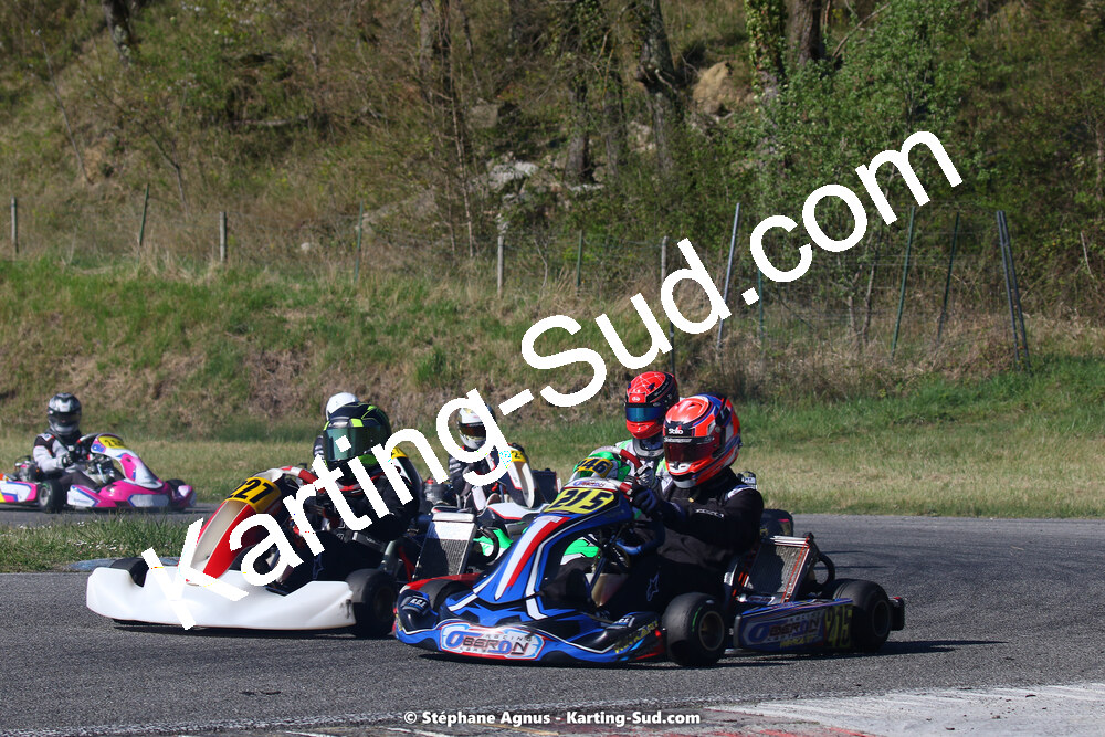 16 & 17/04/2022 : 3ème manche du Championnat du Sud 2022 au circuit d’Aigues-Vives (photos Stéphane Agnus) 2022 — karting