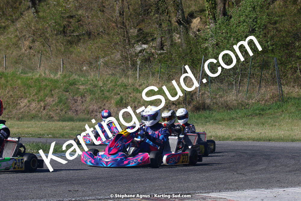 16 & 17/04/2022 : 3ème manche du Championnat du Sud 2022 au circuit d’Aigues-Vives (photos Stéphane Agnus) 2022 — karting