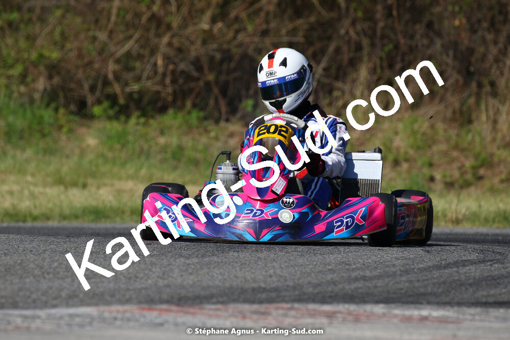16 & 17/04/2022 : 3ème manche du Championnat du Sud 2022 au circuit d’Aigues-Vives (photos Stéphane Agnus) 2022 — karting