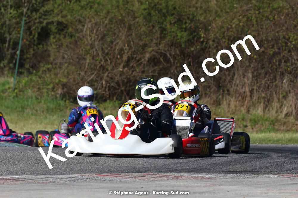 16 & 17/04/2022 : 3ème manche du Championnat du Sud 2022 au circuit d’Aigues-Vives (photos Stéphane Agnus) 2022 — karting
