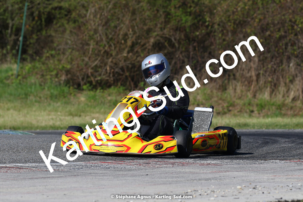 16 & 17/04/2022 : 3ème manche du Championnat du Sud 2022 au circuit d’Aigues-Vives (photos Stéphane Agnus) 2022 — karting