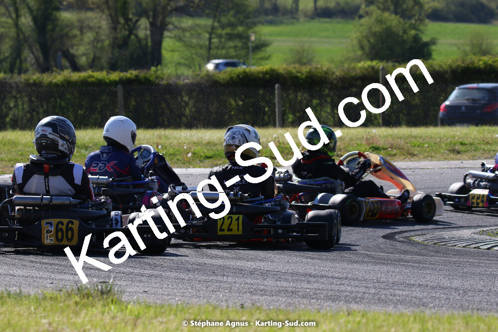 16 & 17/04/2022 : 3ème manche du Championnat du Sud 2022 au circuit d’Aigues-Vives (photos Stéphane Agnus) 2022 — karting