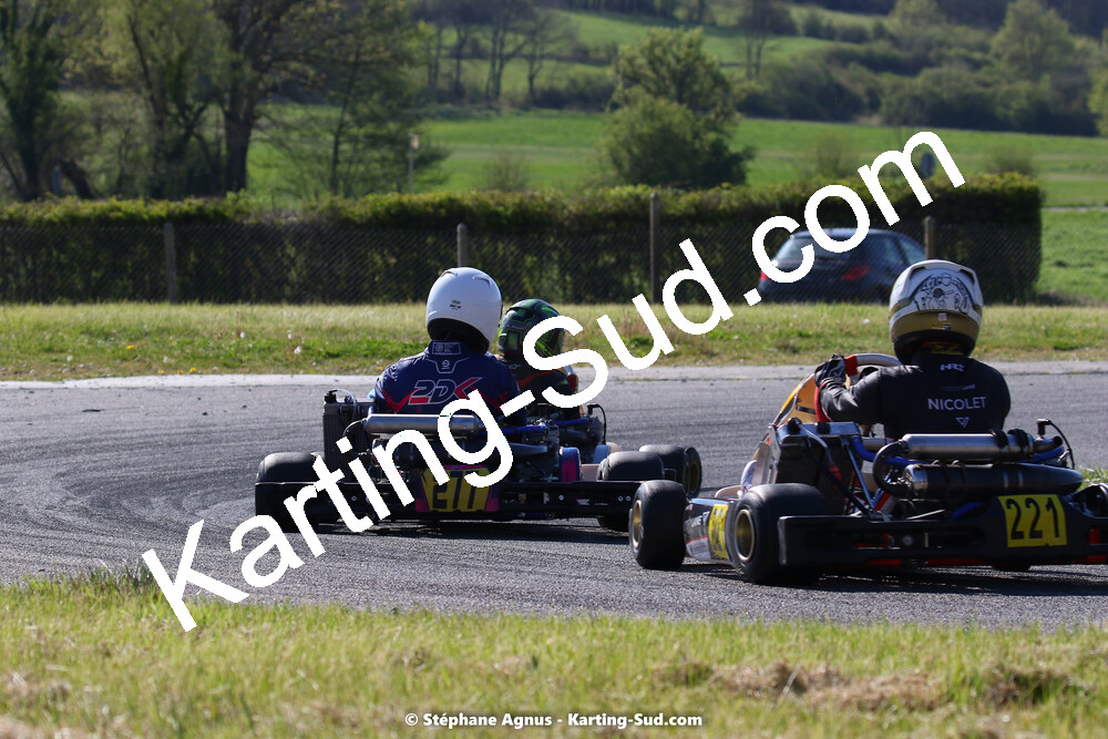 16 & 17/04/2022 : 3ème manche du Championnat du Sud 2022 au circuit d’Aigues-Vives (photos Stéphane Agnus) 2022 — karting