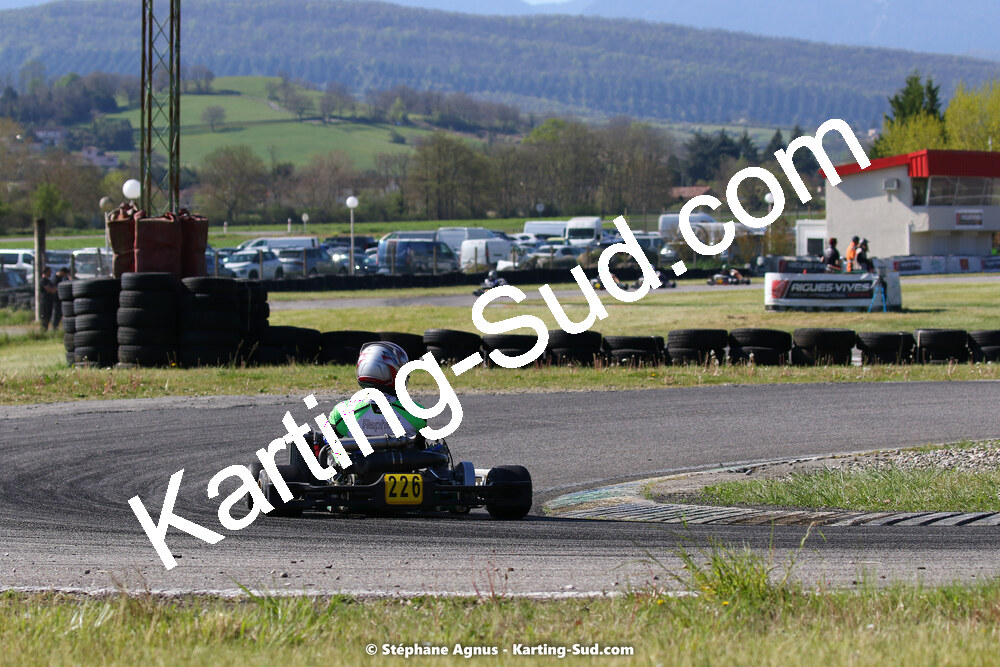 16 & 17/04/2022 : 3ème manche du Championnat du Sud 2022 au circuit d’Aigues-Vives (photos Stéphane Agnus) 2022 — karting