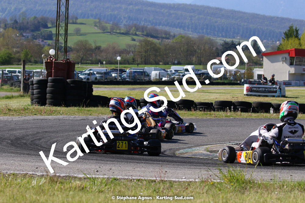 16 & 17/04/2022 : 3ème manche du Championnat du Sud 2022 au circuit d’Aigues-Vives (photos Stéphane Agnus) 2022 — karting