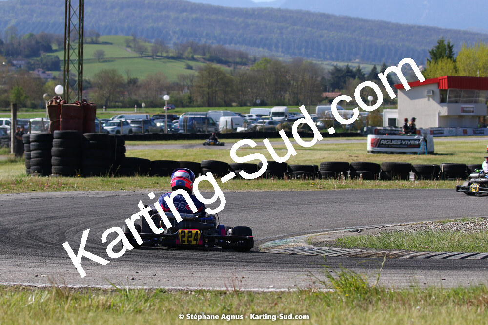16 & 17/04/2022 : 3ème manche du Championnat du Sud 2022 au circuit d’Aigues-Vives (photos Stéphane Agnus) 2022 — karting