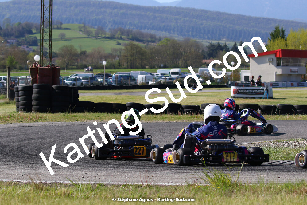 16 & 17/04/2022 : 3ème manche du Championnat du Sud 2022 au circuit d’Aigues-Vives (photos Stéphane Agnus) 2022 — karting