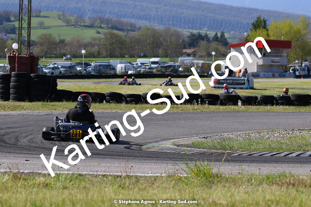 16 & 17/04/2022 : 3ème manche du Championnat du Sud 2022 au circuit d’Aigues-Vives (photos Stéphane Agnus) 2022 — karting