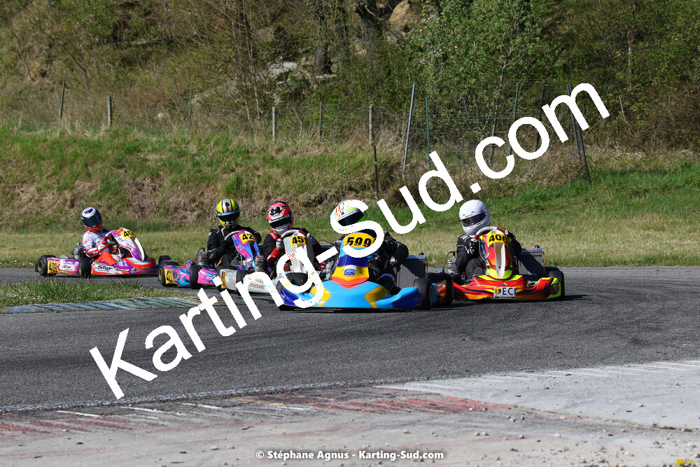 16 & 17/04/2022 : 3ème manche du Championnat du Sud 2022 au circuit d’Aigues-Vives (photos Stéphane Agnus) 2022 — karting