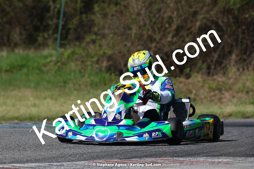 16 & 17/04/2022 : 3ème manche du Championnat du Sud 2022 au circuit d’Aigues-Vives (photos Stéphane Agnus) 2022 — karting
